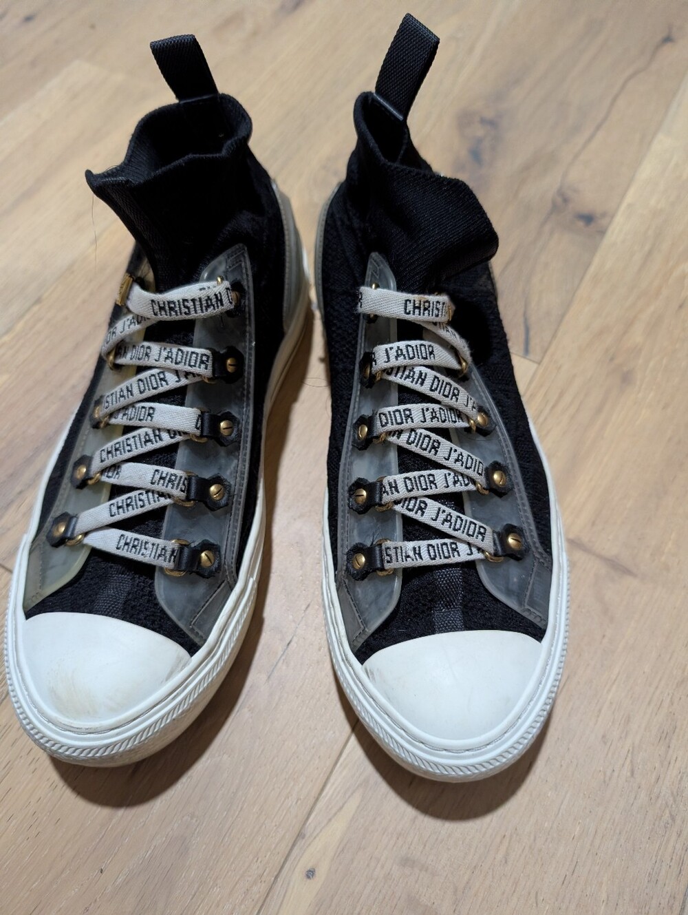 Dior Black and White Women's Shoes Sz 37 1/2